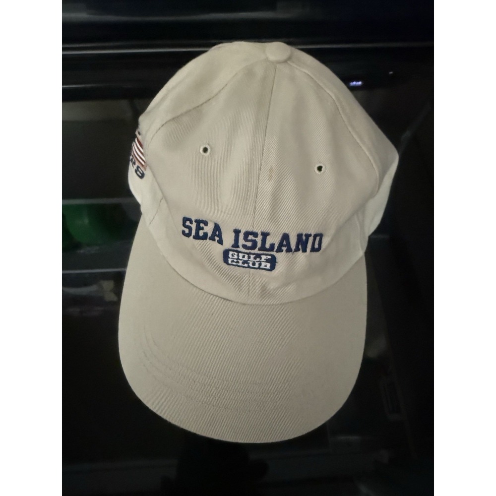 Sea Island Golf Course Adjustable Hat Cap Men Strap Back Ahead